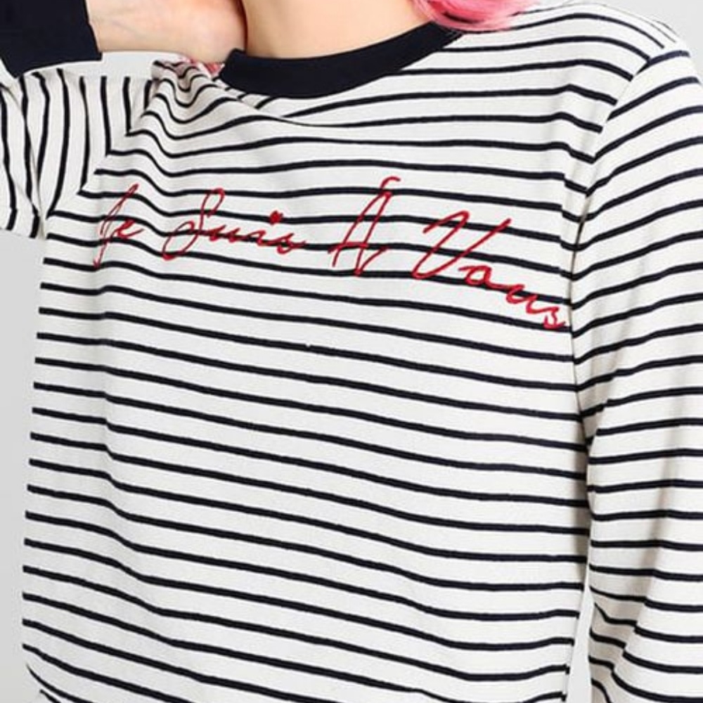 Topshop Stripped Sweater Je Suis A Vou